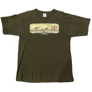 Vintage Rare African Tailgate Party Elephants Alore shirt L